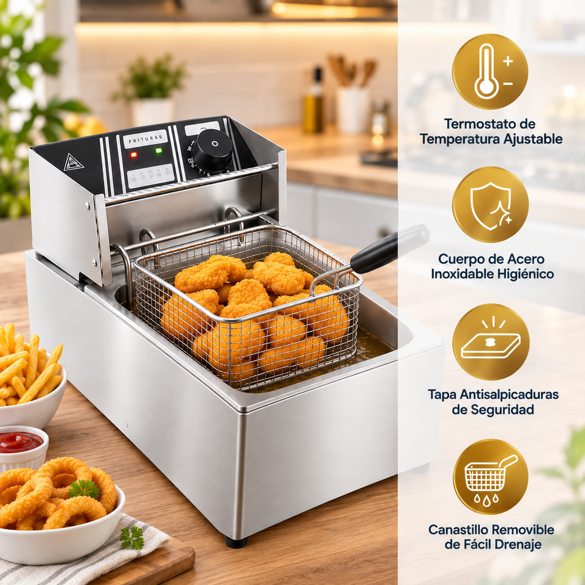FryMaster Freidora Pro™ + Tapa & Canastillo de Regalo