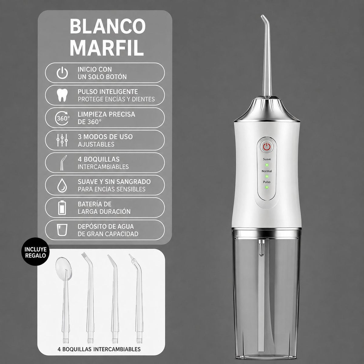 AquaJet Oral™+ Pack de 4 Boquillas de Regalo