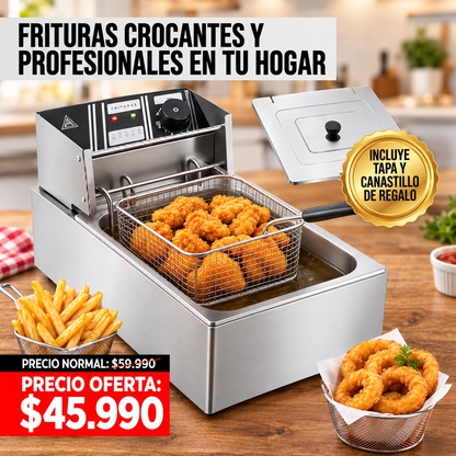 FryMaster Freidora Pro™ + Tapa & Canastillo de Regalo