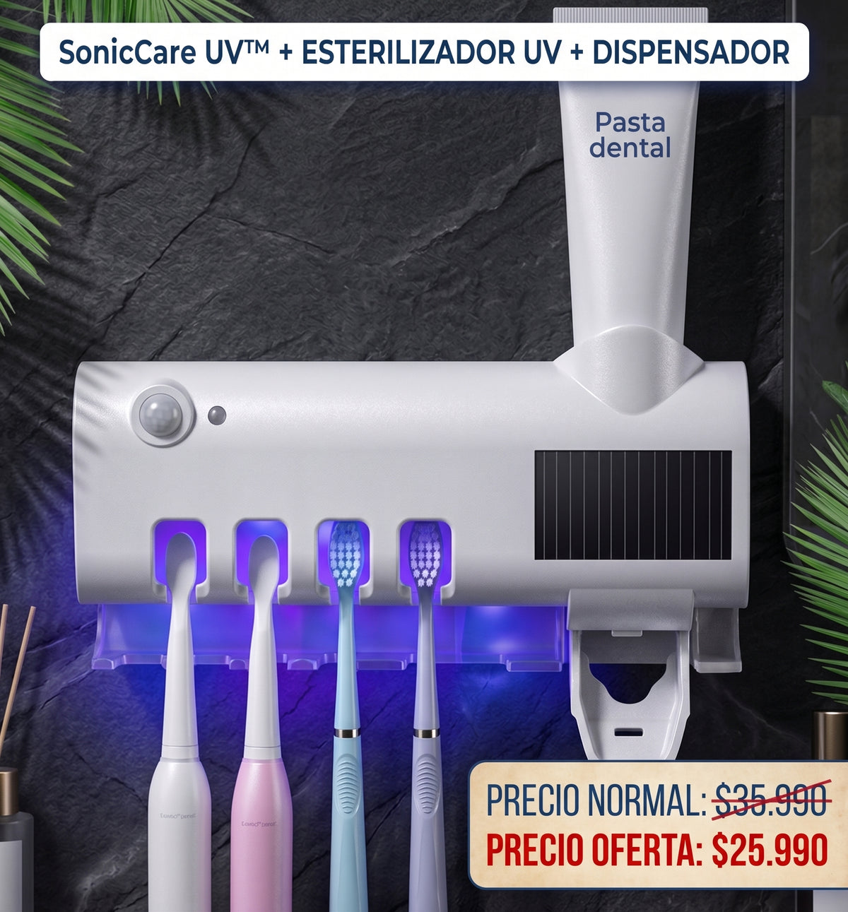 SonicCare UV™ + Esterilizador Dental Pro