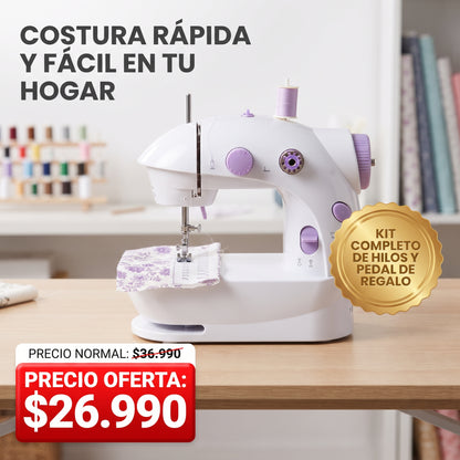 Maquina Coser Mini Pro™ + Kit Pedal